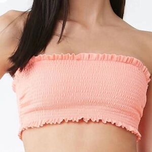 Hollister Bandaeu Bikini Top Orange Small
